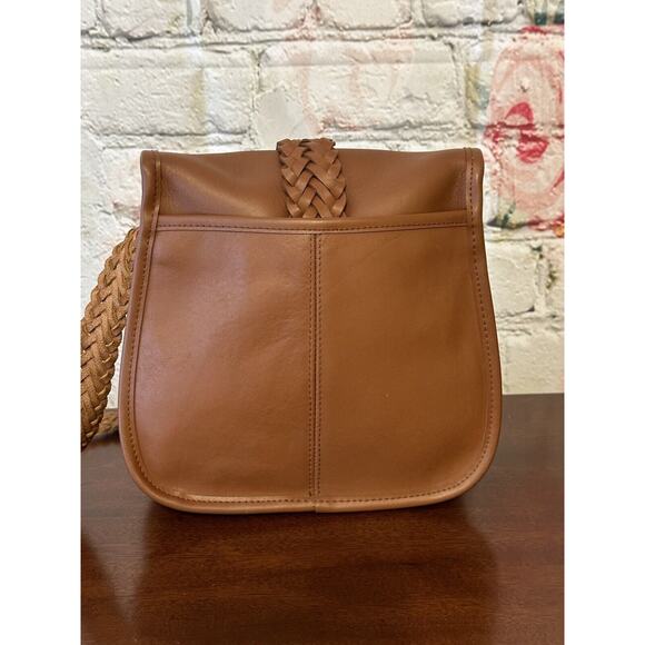 Leather Crossbody Brown Saddle Bag Type Handbag - Picture 3 of 14